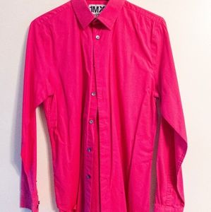 Hot Pink Express 1MX Fitted Shirt - S